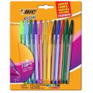 Caneta Esferografica Cristal Fashion Dura+ 12CORES - Bic