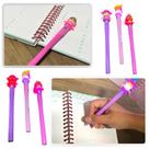 Caneta Esferográfica decorada Bonequinha kit com 2 peças escolar