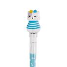 Caneta Esferográfica Divertida Apagável Gel 0.7mm c/Carimbo Tinta Azul BRW