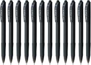 Caneta Esferografica Feel It 0, 7mm Preta - Caixa com 12 Unidade(s), Pentel, BX417-A, Preta Caneta Esferografica Feel It 0, 7mm Preta - Caixa com 12 Unidade(s), Pentel, BX417-A, Preta