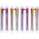 Caneta esferográfica Hicarer 8 em 1 multicolorida de 0,5 mm, pacote com 16 Caneta esferográfica Hicarer 8 em 1 multicolorida de 0,5 mm, pacote com 16