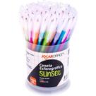 Caneta Esferográfica Jocar Sunset 1.0MM 5 Cores - Display com 60 Unidades