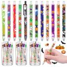 Caneta esferográfica Leinuosen Halloween Gel Ink 72 unidades com 12 estilos
