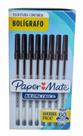 Caneta esferográfica Papermate KM Pop 1.0 Preta CX C/60 un