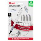 Caneta esferográfica Pentel Floatune de 0,8 mm de ponto médio, pacote com 8 Caneta esferográfica Pentel Floatune de 0,8 mm de ponto médio, pacote com 8