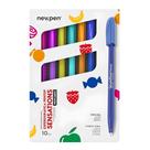Caneta Esferográfica Pentop Sensations Ponta Fina 0.7mm Perfumada 10 Cores NEWPEN Caneta Esferográfica Pentop Sensations Ponta Fina 0.7mm Perfumada 10 Cores NEWPEN
