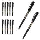 Caneta Esferográfica Pilot Bp-1 Inox 1.0mm Preto 12 Unidades