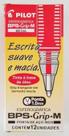 Caneta Esferográfica Pilot Bps-grip-m Verm 1.0 Cx C/12 Unid