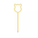 Caneta Esferográfica Pooh School Basics 14cm Preta Escrita Suave