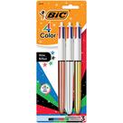 Caneta esferográfica retrátil BIC 4 Color Shine, 1,0 mm, 3 unidades Caneta esferográfica retrátil BIC 4 Color Shine, 1,0 mm, 3 unidades