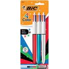 Caneta esferográfica retrátil BIC 4 Color Shine, 1,0 mm, 3 unidades Caneta esferográfica retrátil BIC 4 Color Shine, 1,0 mm, 3 unidades