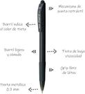 Caneta Esferográfica Retrátil Feel It 0,7mm Pentel
