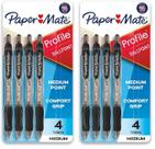 Caneta Esferográfica Retrátil Paper Mate Profile 1mm Preta