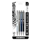 Caneta esferográfica retrátil Zebra Pen F-301A, 0,7 mm, tinta preta, pacote com 4
