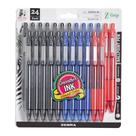 Caneta esferográfica retrátil Zebra Pen Z-Grip de 1,0 mm, pacote com 24 Caneta esferográfica retrátil Zebra Pen Z-Grip de 1,0 mm, pacote com 24