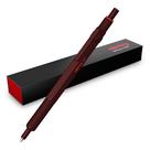 Caneta esferográfica Rotring 600 com tinta preta de ponto médio e corpo metálico Caneta esferográfica Rotring 600 com tinta preta de ponto médio e corpo metálico