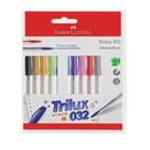 Caneta esferografica trilux colors 10 cores faber-castell Caneta esferografica trilux colors 10 cores faber-castell
