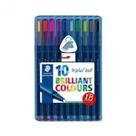 Caneta esferografica triplus xb c/10 cores - 437 xbsb10 - STAEDTLER