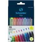 Caneta Esferografica VIZZ Media Schneider 10 Cores Estojo