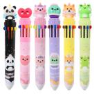 Caneta esferográfica YOYTOO Multicolor 0,7 mm 10 em 1, pacote com 6 unidades, presente para crianças
