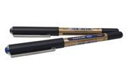 Caneta Eye Broad Kit 2 Canetas Preta Azul Uni-ball 1.0 Mm