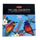 Caneta Fine Line 0.5mm c/ 36 unid. Cores Vibrantes Modernas
