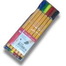 Caneta fine line kit com 6 corpo amarelo