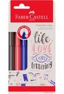 Caneta Fine Pen Colors 0.4 com 3 Cores - Faber Castell Caneta Fine Pen Colors 0.4 com 3 Cores - Faber Castell