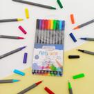 Caneta Fineliner 0.4mm (10 Cores) - BRW Caneta Fineliner 0.4mm (10 Cores) - BRW
