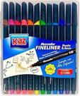 Caneta Fineliner 0,4mm Kaz - 12 Unidades Caneta Fineliner 0,4mm Kaz - 12 Unidades