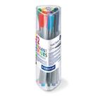 Caneta Fineliner Staedtler Triplus 12 Cores + Organizador Caneta Fineliner Staedtler Triplus 12 Cores + Organizador