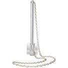 Caneta Fixa Polida Vertical Prata