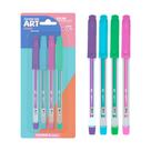 Caneta Gel Art 1.0 Pastel - Blister com 4 Unidades Jocar Office Leonora - 97929