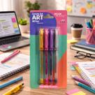 Caneta Gel Art com Glitter Ponta 1.0mm com 4 Cores Jocar Office Caneta Gel Art com Glitter Ponta 1.0mm com 4 Cores Jocar Office