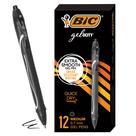 Caneta Gel BIC Gel-ocity Quick Dry Preta 0.7mm - Pacote com 12 Caneta Gel BIC Gel-ocity Quick Dry Preta 0.7mm - Pacote com 12