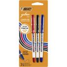 Caneta GEL BIC Gelocity AZUL, Preto e Vermelho - Blister com 3 Unidades