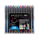 Caneta Gel CiS Pentonic com 12 Cores Vibrantes Sortidas 0.6 a 1.0mm Colorido Corpo Ergonômico Caneta Gel CiS Pentonic com 12 Cores Vibrantes Sortidas 0.6 a 1.0mm Colorido Corpo Ergonômico