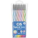 Caneta Gel Cis Spiro 0,7Mm 8 Cores