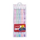 Caneta Gel Com 5 Cores Pastel 0.8mm - Molin 3247