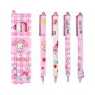 Caneta Gel Hello Kitty Cinnamoroll Kuromi Sanrio 055mm Preta De Secagem Rápida Refil Cartoon