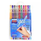 Caneta Gel Kaz Glitter 1.0 10 Cores