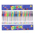 Caneta Gel Perfumadas Com Glitter Kit Com 24 Cores Pastéis
