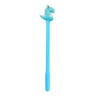 Caneta Gel Preta 0.5mm Dinossauros Ponta Extra Fina Topo 3D Papelaria Material Escolar Dino Infantil Chaveiro