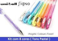 Caneta Gel Uni-ball Signo Angelic Colour Kit C/8 Cores Caneta Gel Uni-ball Signo Angelic Colour Kit C/8 Cores