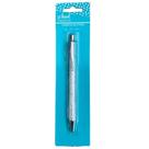 Caneta Glitter Prata 14 cm School Basics Retrátil