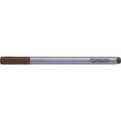 Caneta Grip Finepen 0,4 Faber Castell - Marrom - Faber-castell