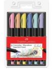Caneta hidr faber supersoft brush 06 cores