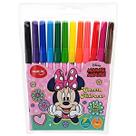 Caneta Hidrocor - Canetinha Minnie Mouse 12 Cores Molin