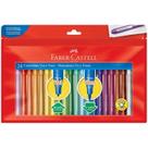 Caneta Hidrocor Faber-Castell Vai e Vem 24 Cores