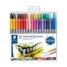 Caneta Hidrocor Staedtler Ponta Dupla 72 Cores 3200 TB72